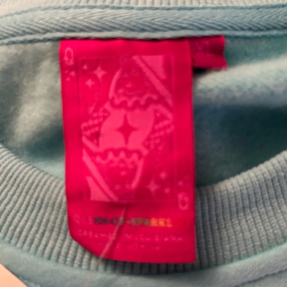 QUEEN OF SPARKLES Blue Sweatshirt with Dog Designs - Picture 5 of 5